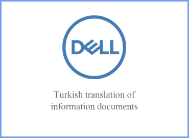 English to Turkish translation of marketing collateral